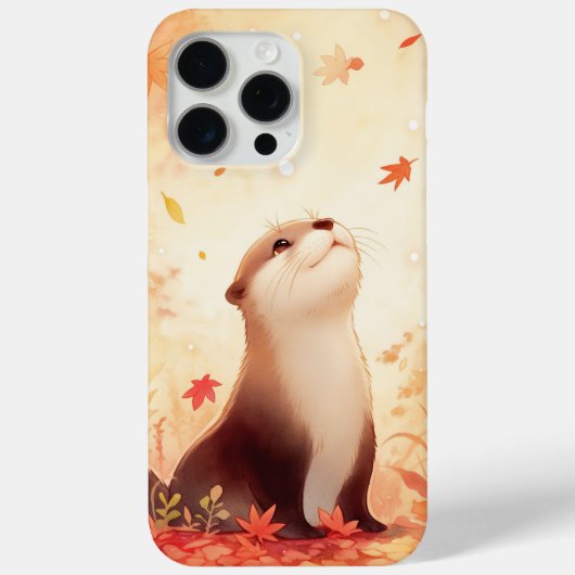 カワウソの秋の夢想 Case-Mate iPhoneケース (裏面)