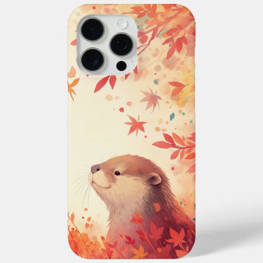 カワウソの秋の奇跡 Case-Mate iPhoneケース (裏面)