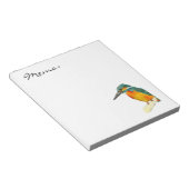 カワウソの絵画水色 ノートパッド (アングル)