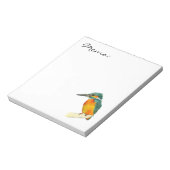 カワウソの絵画水色 ノートパッド (回転)