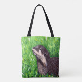 カワウソの絵 トートバッグ (裏面)