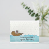 カワウソの誕生日 ポストカード (スタンド正面)