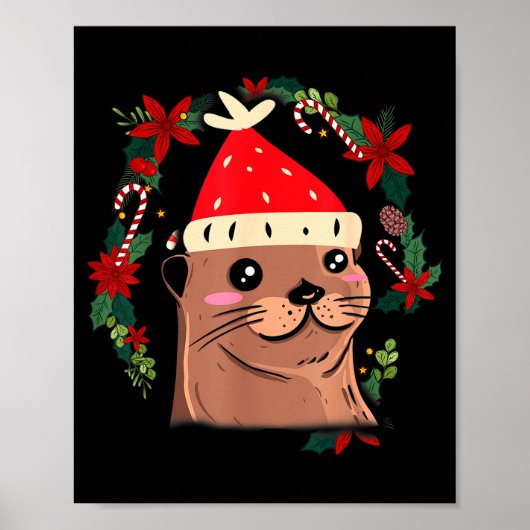カワウソの醜いクリスマス 冬 ポスター (正面)