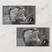 カワウソの首謀者の名刺 名刺 (正面/裏面)