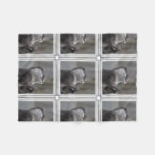 カワウソの首謀者 フリースブランケット (正面(横))