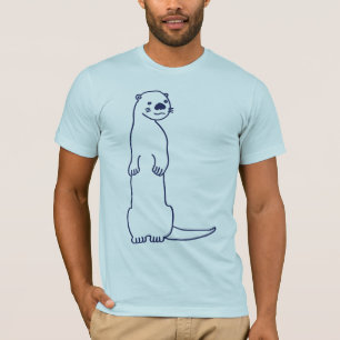 カワウソのTシャツ Tシャツ