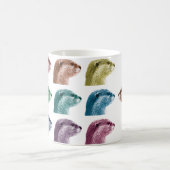 カワウソは異なっています コーヒーマグカップ (中央)