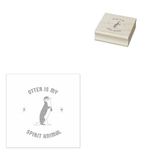 カワウソは私の精神動物だ ラバースタンプ (押印)