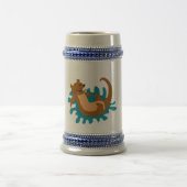 カワウソをはねかけること ビールジョッキ (中央)