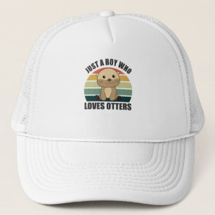 カワウソを愛する少年 – Sweet Otter キャップ