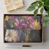 カワウソカラフルとワイルドフラワー春切り離し 薄葉紙 (ギフト)