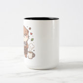 カワウソバリスタの2トーン コーヒーマグ ツートーンマグカップ (中央)