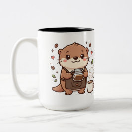 カワウソバリスタの2トーン コーヒーマグ ツートーンマグカップ