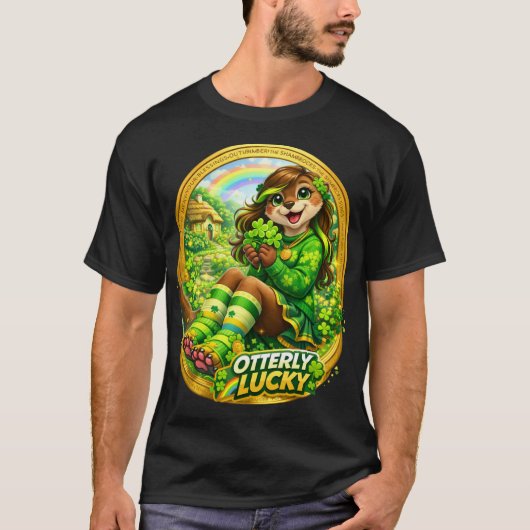 カワウソラッキー Tシャツ (正面)