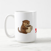 カワウソ大好きコーヒー コーヒーマグカップ (左)