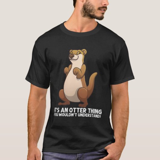 カワウソ用の海水 Tシャツ (正面)