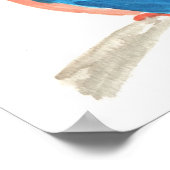 カワウソ絵画ウソの四角いポスター ポスター (角)