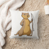 カワウソ魚釣り クッション (ブランケット)