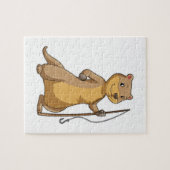 カワウソ魚釣り ジグソーパズル (横)