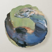 カワウソ2003年 ラウンドクッション (裏面)