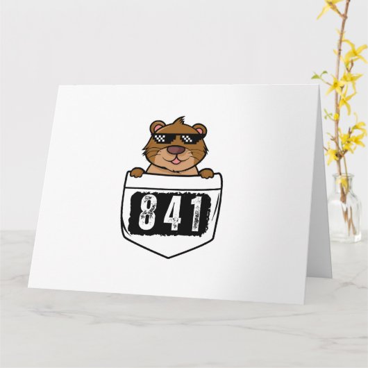 カワウソ841 カード (黄色い花)