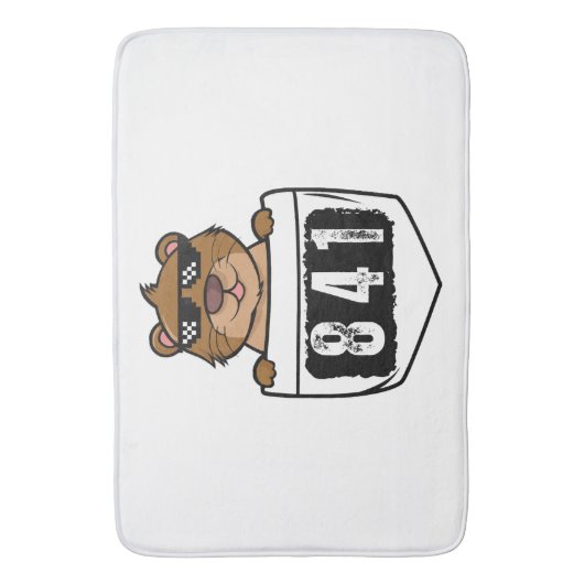 カワウソ841 バスマット (正面縦)