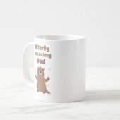 カワウソ おもしろ かわいい パパ 父の日 コーヒーマグカップ (正面左)