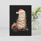 カワウソ クリスマス アニマル クリスマスイルミネーション サンタ帽子 (スタンド正面)