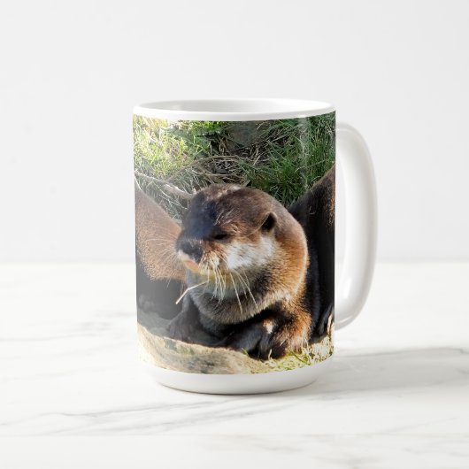 カワウソ コーヒーマグカップ (正面右)
