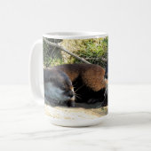 カワウソ コーヒーマグカップ (正面左)
