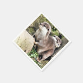 カワウソ スタンダードカクテルナプキン (角)