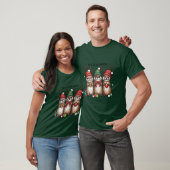 カワウソ+トナカイ+クリスマス+動物+冬 Tシャツ (ユニセックス)