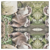カワウソ ファブリック (クローズアップ)