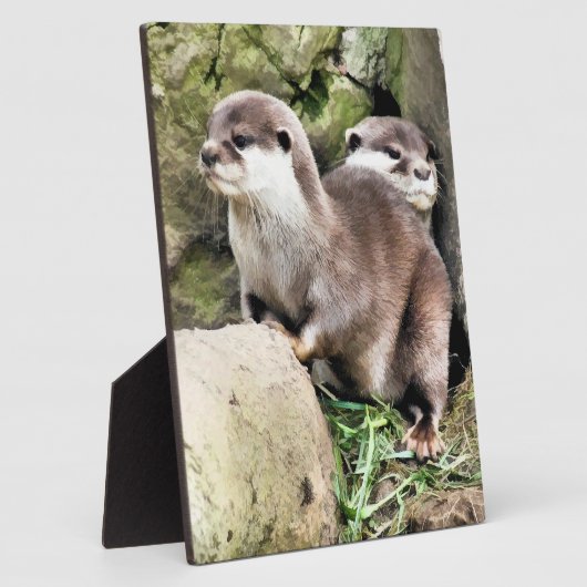 カワウソ フォトプラーク (側面)