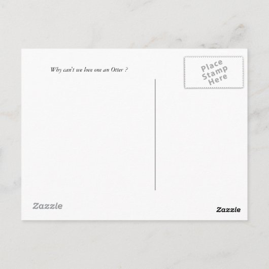 カワウソ ポストカード (裏面)