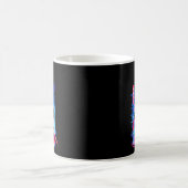 カワウソ 刀 サイバーパンク ネオン サムライ 日本の芸術 コーヒーマグカップ (中央)