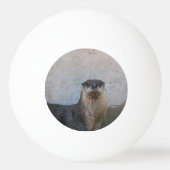 カワウソ 卓球ボール (裏面)