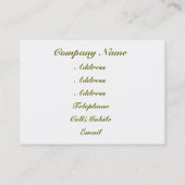 カワウソ 名刺 (裏面)