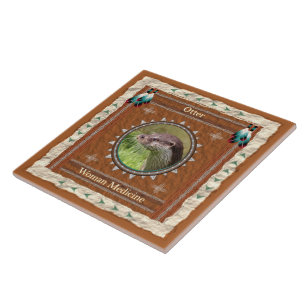 カワウソ – 女性用薬剤 – 陶製タイル タイル