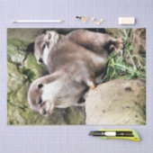 カワウソ 薄葉紙 (クラフト)