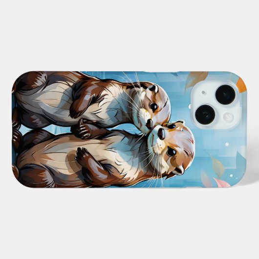カワウソ Case-Mate iPhoneケース (裏面 (横))