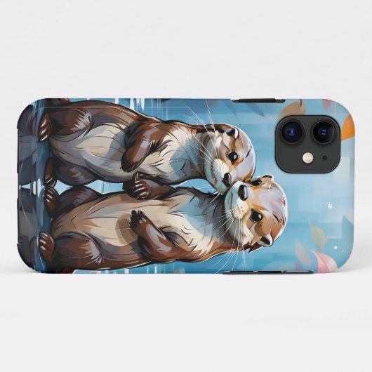 カワウソ Case-Mate iPhoneケース (裏面(横))