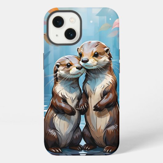 カワウソ iPhoneケース (裏面)