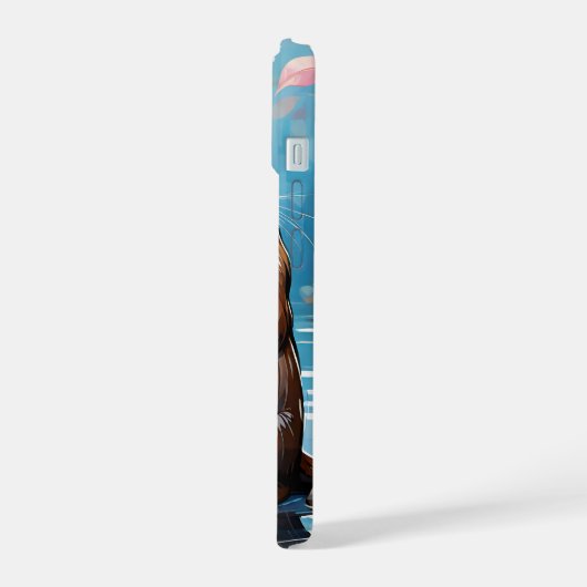 カワウソ iPhone 15ケース (左側面)