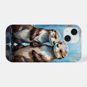 カワウソ iPhone 15ケース (裏面横)