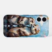 カワウソ iPhone 16ケース (裏面横)