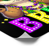 カワウソ mardi gras 男の子 女の子 子供 カーニバル ポスター (角)