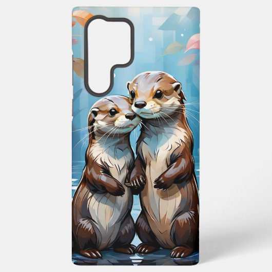 カワウソ SAMSUNG GALAXYケース (裏面)