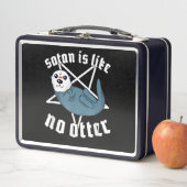 カワウソ | Satanic Pentagram Satan Otter Gift メタルランチボックス (インサイチュ)