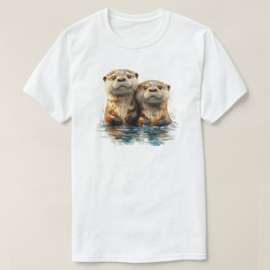 カワウソ Tシャツ (デザイン正面)
